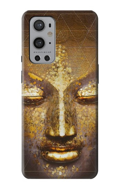 W3189 Magique Yantra Bouddha Visage Etui Coque Housse et Flip Housse Cuir pour OnePlus 9 Pro