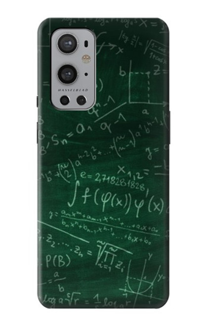 W3190 Formule Math Vertboard Etui Coque Housse et Flip Housse Cuir pour OnePlus 9 Pro