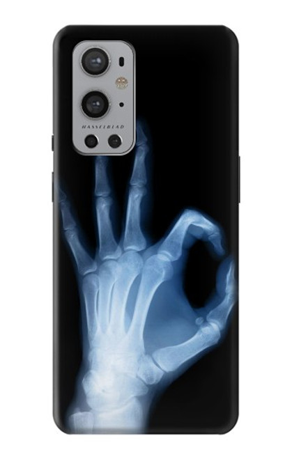 W3239 X-Ray Geste de la main OK Etui Coque Housse et Flip Housse Cuir pour OnePlus 9 Pro