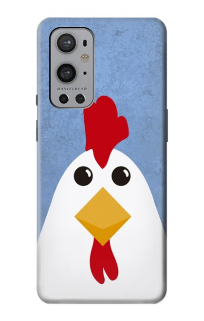 W3254 Poulet Dessin animé Etui Coque Housse et Flip Housse Cuir pour OnePlus 9 Pro