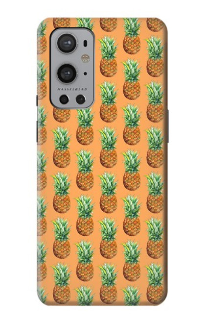 W3258 Motif ananas Etui Coque Housse et Flip Housse Cuir pour OnePlus 9 Pro