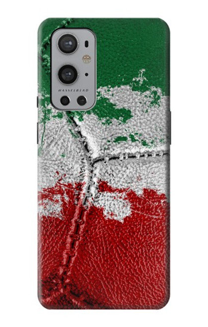 W3318 Italie Drapeau graphique Football Millésime Etui Coque Housse et Flip Housse Cuir pour OnePlus 9 Pro