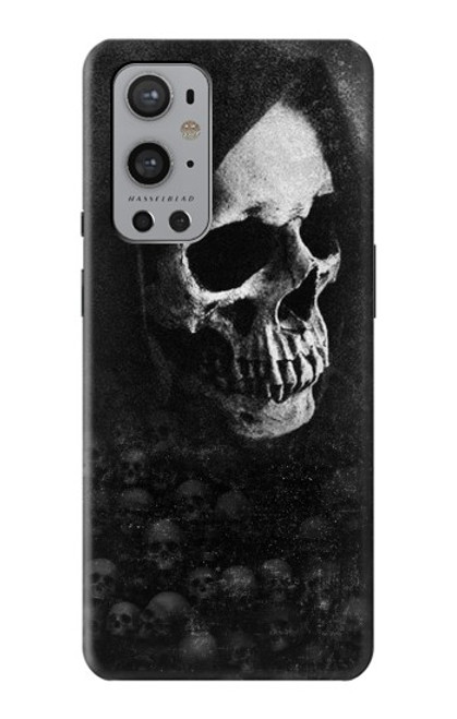 W3333 Crâne mort Faucheuse Etui Coque Housse et Flip Housse Cuir pour OnePlus 9 Pro