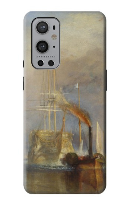 W3338 J. M. W. Turner Le Téméraire Etui Coque Housse et Flip Housse Cuir pour OnePlus 9 Pro