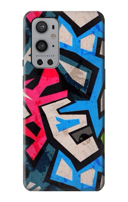 W3445 Art Graffiti rue Etui Coque Housse et Flip Housse Cuir pour OnePlus 9 Pro