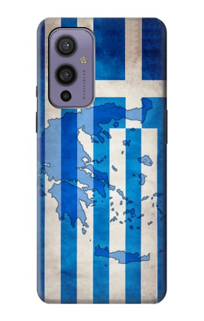 W2970 Grèce Football Football Etui Coque Housse et Flip Housse Cuir pour OnePlus 9