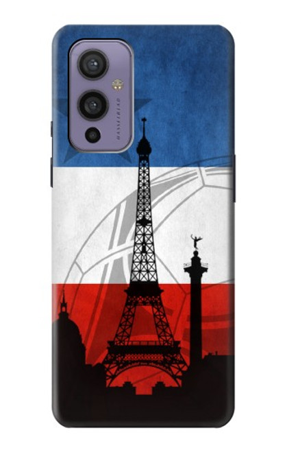 W2980 France Football Football Etui Coque Housse et Flip Housse Cuir pour OnePlus 9