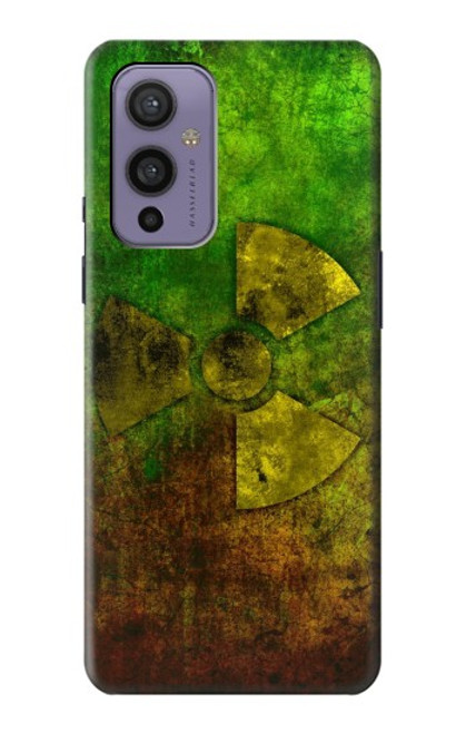 W3202 Symbole de danger radioactif nucléaire Etui Coque Housse et Flip Housse Cuir pour OnePlus 9