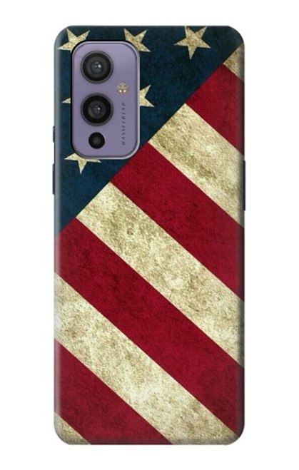 W3295 Drapeau national des États-Unis Etui Coque Housse et Flip Housse Cuir pour OnePlus 9