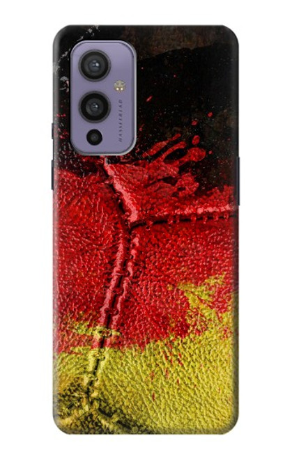 W3303 Allemagne Drapeau graphique Football Millésime Etui Coque Housse et Flip Housse Cuir pour OnePlus 9