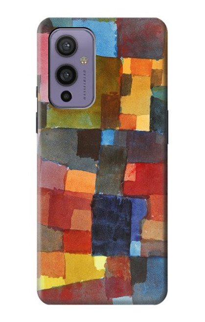 W3341 Paul Klee Raumarchitekturen Etui Coque Housse et Flip Housse Cuir pour OnePlus 9