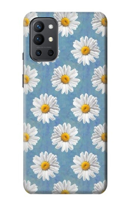 W3454 Marguerite Florale Etui Coque Housse et Flip Housse Cuir pour OnePlus 9R