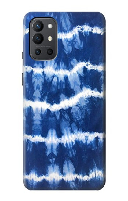 W3671 Tie Dye bleu Etui Coque Housse et Flip Housse Cuir pour OnePlus 9R