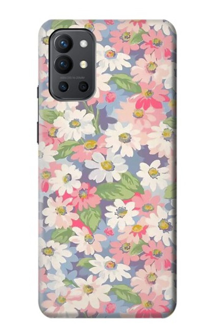 W3688 Motif d'art floral floral Etui Coque Housse et Flip Housse Cuir pour OnePlus 9R
