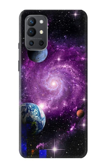 W3689 Planète spatiale Galaxy Etui Coque Housse et Flip Housse Cuir pour OnePlus 9R