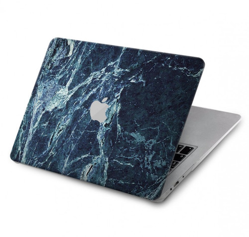 W2799 Lumière Bleu Marbre Pierre Imprimé Graphique Etui Coque Housse pour MacBook 12″ - A1534