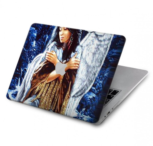 W0147 Loup Fille indienne Etui Coque Housse pour MacBook Air 13″ - A1369, A1466