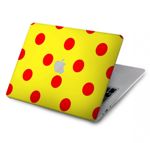 W3526 Rouge tache à pois Etui Coque Housse pour MacBook Air 13″ - A1369, A1466