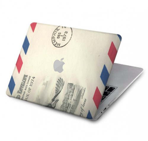 W3551 Art de l'millésimé de la poste enveloppe aérienne Etui Coque Housse pour MacBook Air 13″ - A1369, A1466