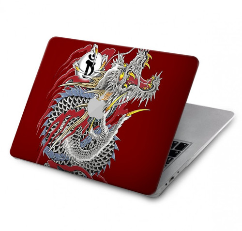 W2104 Yakuza dragon Tatouage Etui Coque Housse pour MacBook Air 13″ - A1932, A2179, A2337