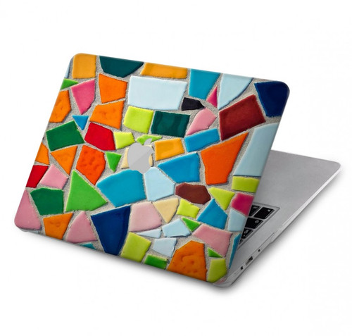 W3391 Art abstrait carreaux de mosaïque graphique Etui Coque Housse pour MacBook Air 13″ - A1932, A2179, A2337