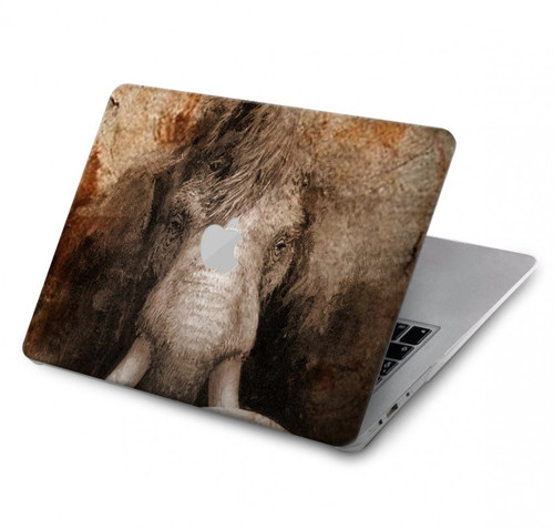 W3427 Mammoth Ancient Art la Grotte Etui Coque Housse pour MacBook Pro Retina 13″ - A1425, A1502