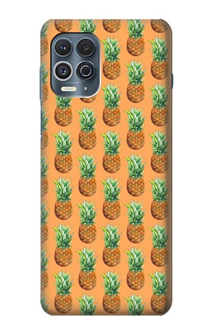 W3258 Motif ananas Etui Coque Housse et Flip Housse Cuir pour Motorola Edge S