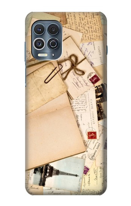 W3397 cartes postales souvenirs Etui Coque Housse et Flip Housse Cuir pour Motorola Edge S