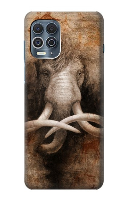 W3427 Mammoth Ancient Art la Grotte Etui Coque Housse et Flip Housse Cuir pour Motorola Edge S