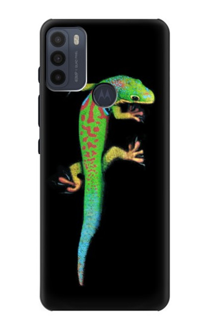 W0125 Vert Gecko Madagascan Etui Coque Housse et Flip Housse Cuir pour Motorola Moto G50