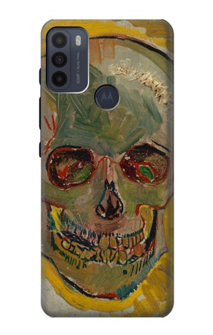 W3359 Vincent Van Gogh Crâne Etui Coque Housse et Flip Housse Cuir pour Motorola Moto G50