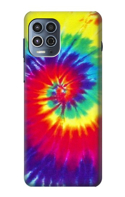 W2884 Tie Dye Swirl couleur Etui Coque Housse et Flip Housse Cuir pour Motorola Moto G100