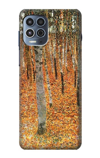 W3380 Gustav Klimt Bouleau Forêt Etui Coque Housse et Flip Housse Cuir pour Motorola Moto G100