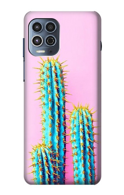 W3673 Cactus Etui Coque Housse et Flip Housse Cuir pour Motorola Moto G100