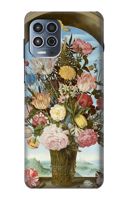 W3749 Vase de fleurs Etui Coque Housse et Flip Housse Cuir pour Motorola Moto G100