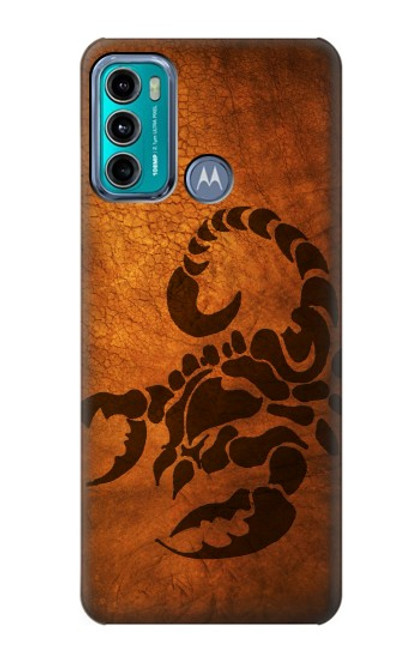 W0683 Scorpion Tatouage Etui Coque Housse et Flip Housse Cuir pour Motorola Moto G60, G40 Fusion