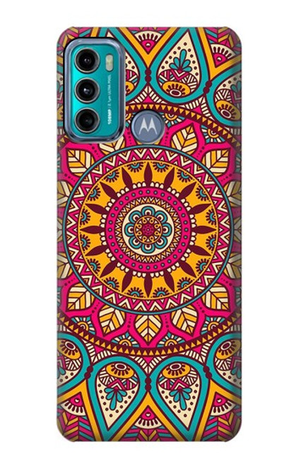 W3694 Modèle d'art hippie Etui Coque Housse et Flip Housse Cuir pour Motorola Moto G60, G40 Fusion