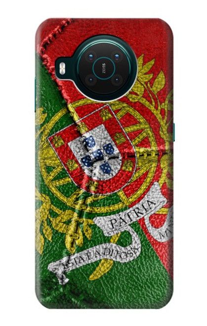 W3300 Portugal Drapeau graphique Football Millésime Etui Coque Housse et Flip Housse Cuir pour Nokia X10