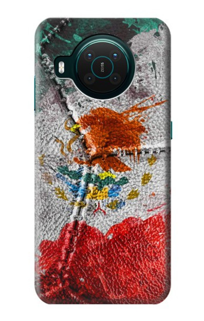 W3314 Mexique Drapeau Vinatage Football Graphique Etui Coque Housse et Flip Housse Cuir pour Nokia X10