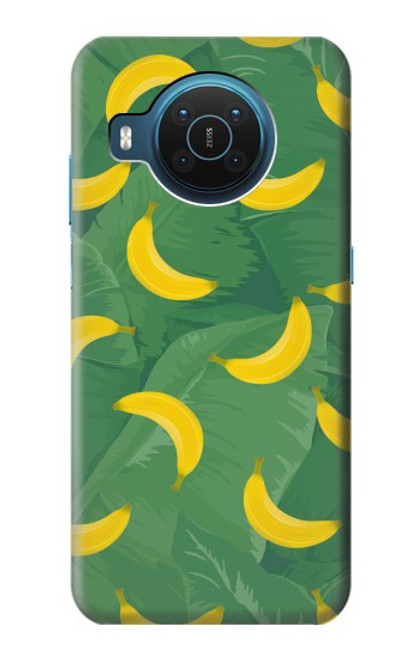 W3286 Motif banane Etui Coque Housse et Flip Housse Cuir pour Nokia X20