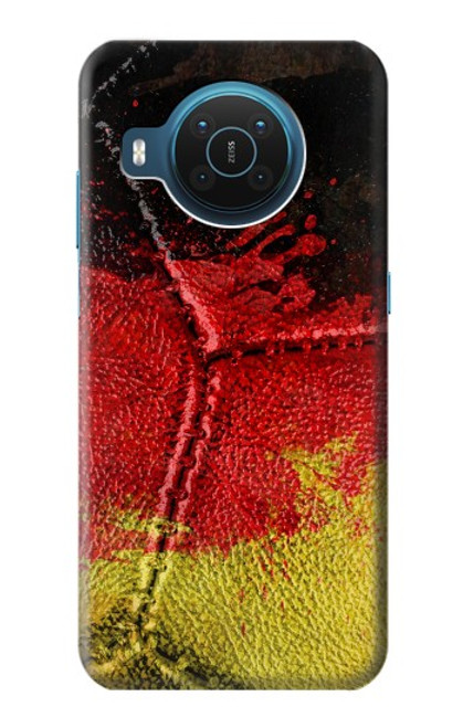 W3303 Allemagne Drapeau graphique Football Millésime Etui Coque Housse et Flip Housse Cuir pour Nokia X20