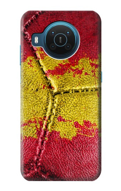 W3315 Espagne Drapeau graphique Football Millésime Etui Coque Housse et Flip Housse Cuir pour Nokia X20