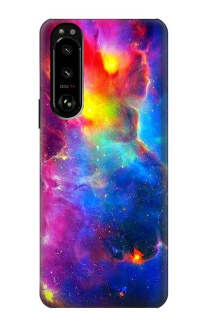 W3371 Ciel de nébuleuse Etui Coque Housse et Flip Housse Cuir pour Sony Xperia 5 III