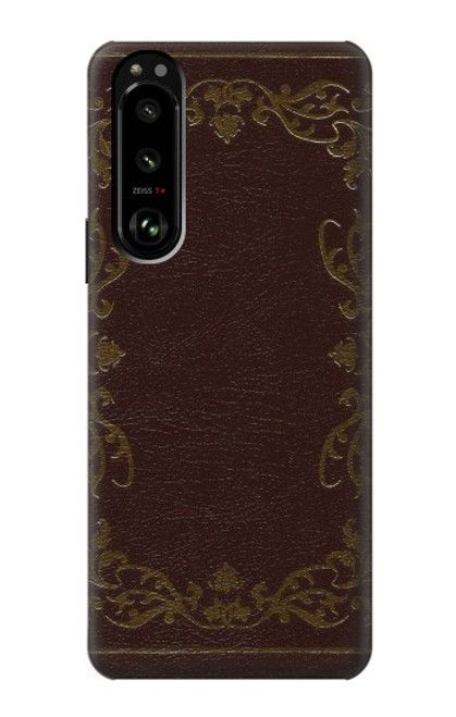 W3553 Couverture Livre millésimé Etui Coque Housse et Flip Housse Cuir pour Sony Xperia 5 III