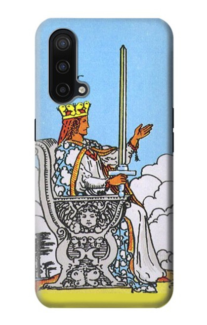 W3068 Carte de tarot Reine des épées Etui Coque Housse et Flip Housse Cuir pour OnePlus Nord CE 5G