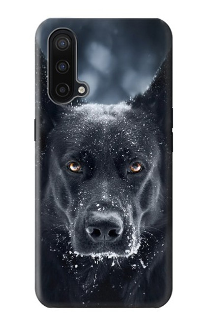 W3168 Berger Allemand Chien Noir Etui Coque Housse et Flip Housse Cuir pour OnePlus Nord CE 5G