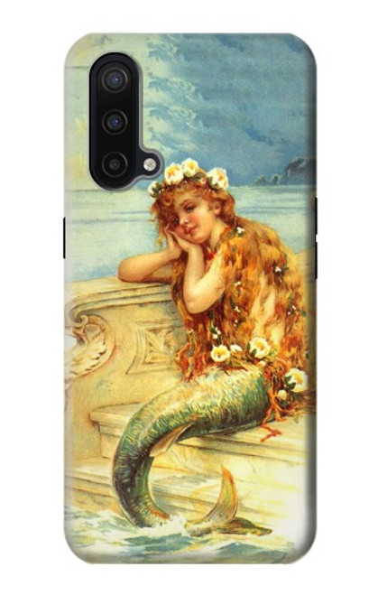 W3184 Peinture Petite Sirène Etui Coque Housse et Flip Housse Cuir pour OnePlus Nord CE 5G