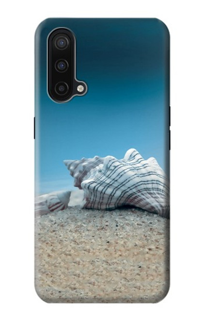 W3213 Coquilles de mer sous la mer Etui Coque Housse et Flip Housse Cuir pour OnePlus Nord CE 5G