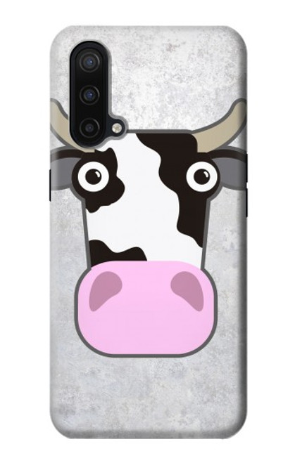 W3257 Vache Dessin animé Etui Coque Housse et Flip Housse Cuir pour OnePlus Nord CE 5G