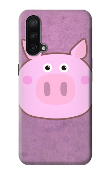 W3269 Porc Dessin animé Etui Coque Housse et Flip Housse Cuir pour OnePlus Nord CE 5G